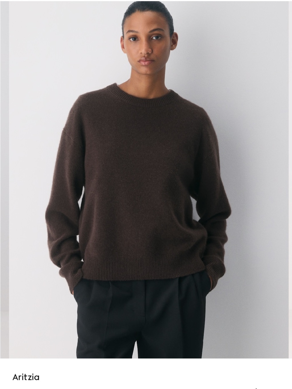 aritzia essential cashmere relic sweater